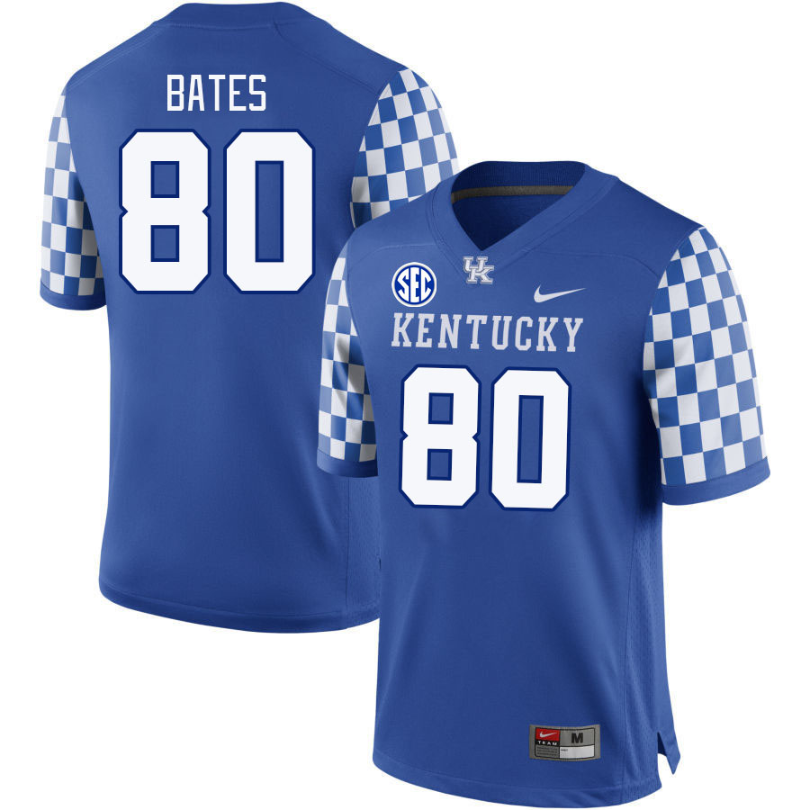 Men #80 Brenden Bates Kentucky Wildcats 2023 College Football Jerseys Stitched-Royal